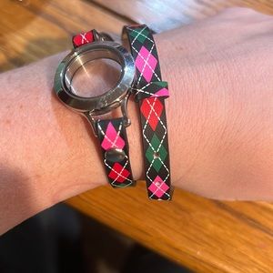 Origami owl argyle wrap bracelet